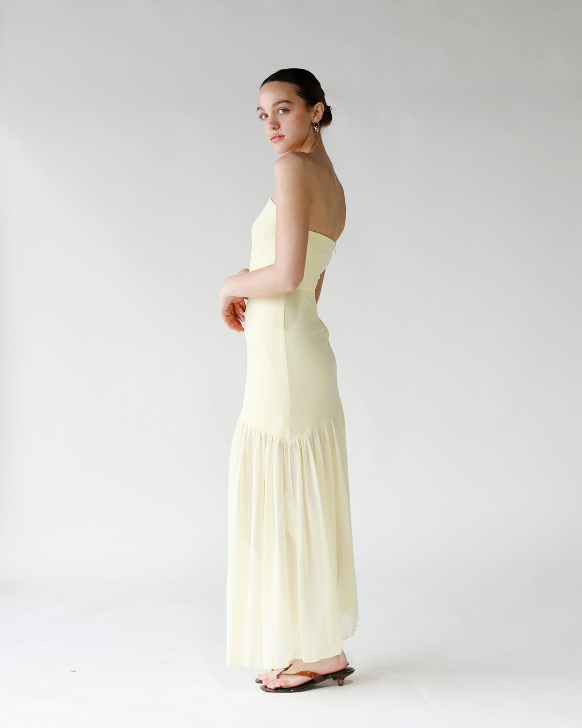 BUTTERCUP BREEZE STRAPLESS MAXI DRESS