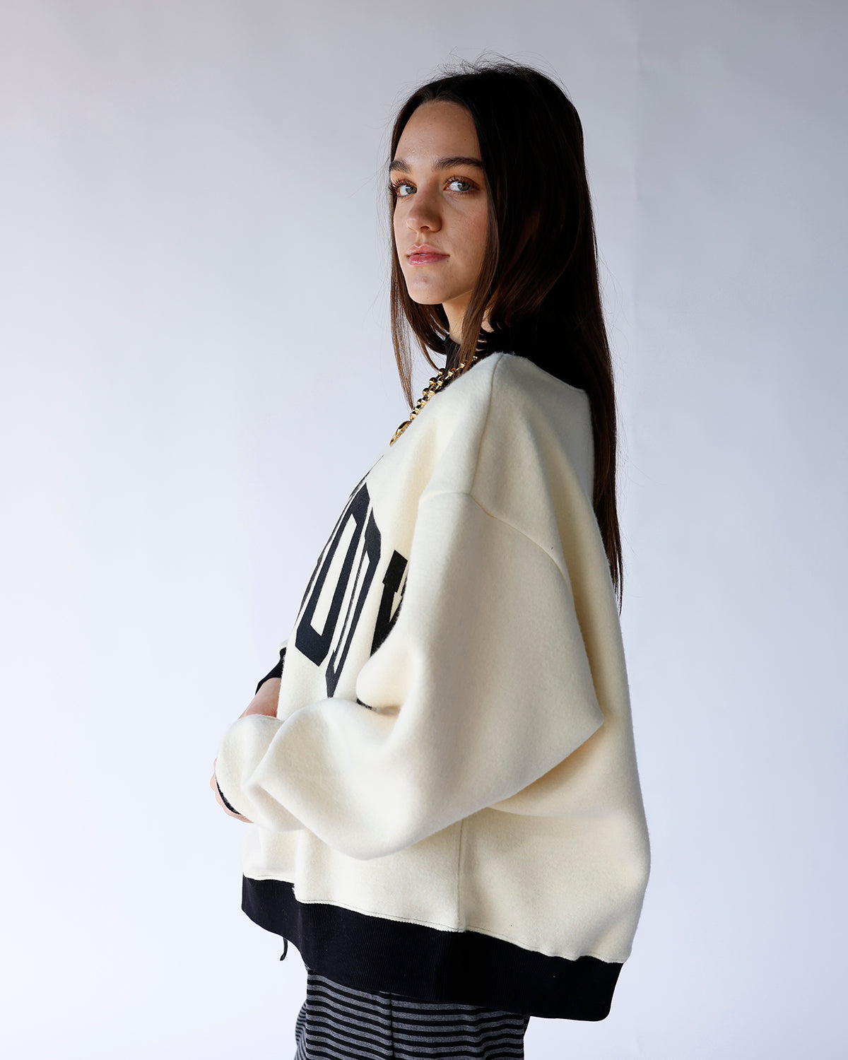 HOMEBODY REVERSIBLE MOCK NECK SWEATSHIRT