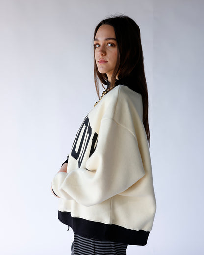 HOMEBODY REVERSIBLE MOCK NECK SWEATSHIRT