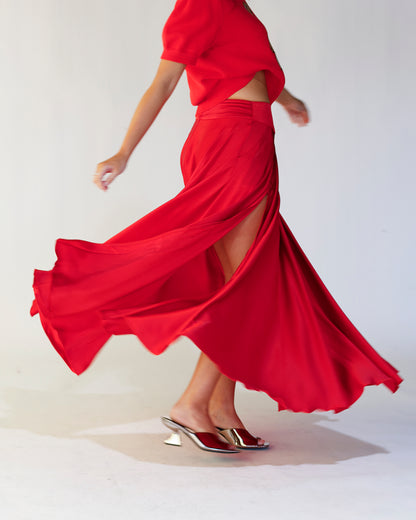 FREE PEOPLE CHILCO MAXI SKIRT X SALSA