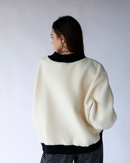 HOMEBODY REVERSIBLE MOCK NECK SWEATSHIRT