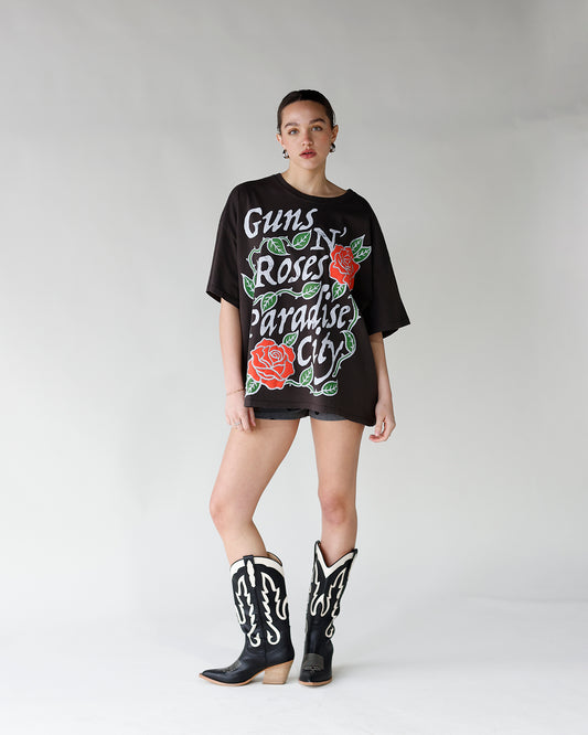 daydreamer guns n' roses graphic tee women's one size graphic tshirt