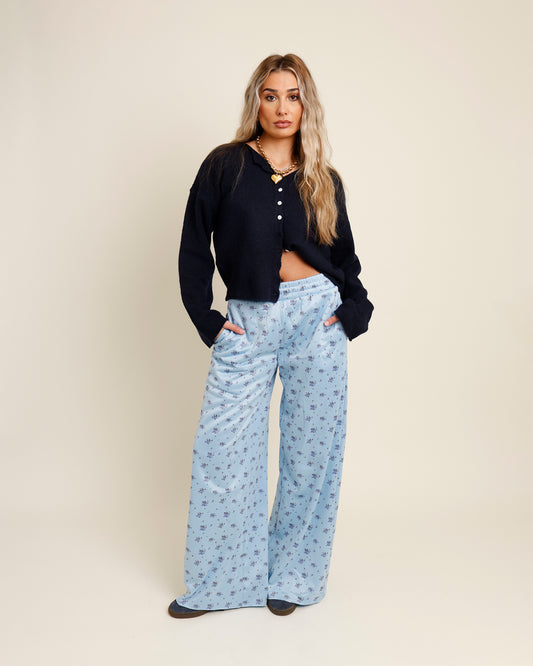 BLOOMING BLUES SWEATPANTS
