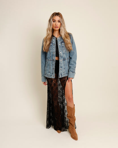 FREE PEOPLE LULA DENIM JACKET