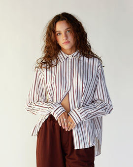 perfect button up business casual pinstrip button up layering piece oversized womens button up 
