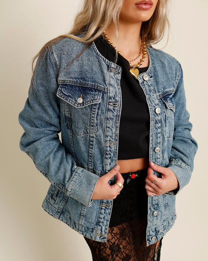 FREE PEOPLE LULA DENIM JACKET