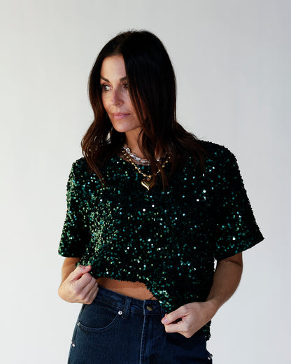 sequin top holiday outfit inspo easy holiday look cocktail party work party dress ideas 