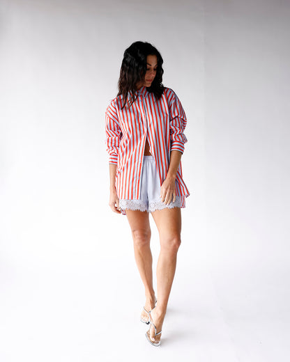 SWEET STRIPED BUTTON UP