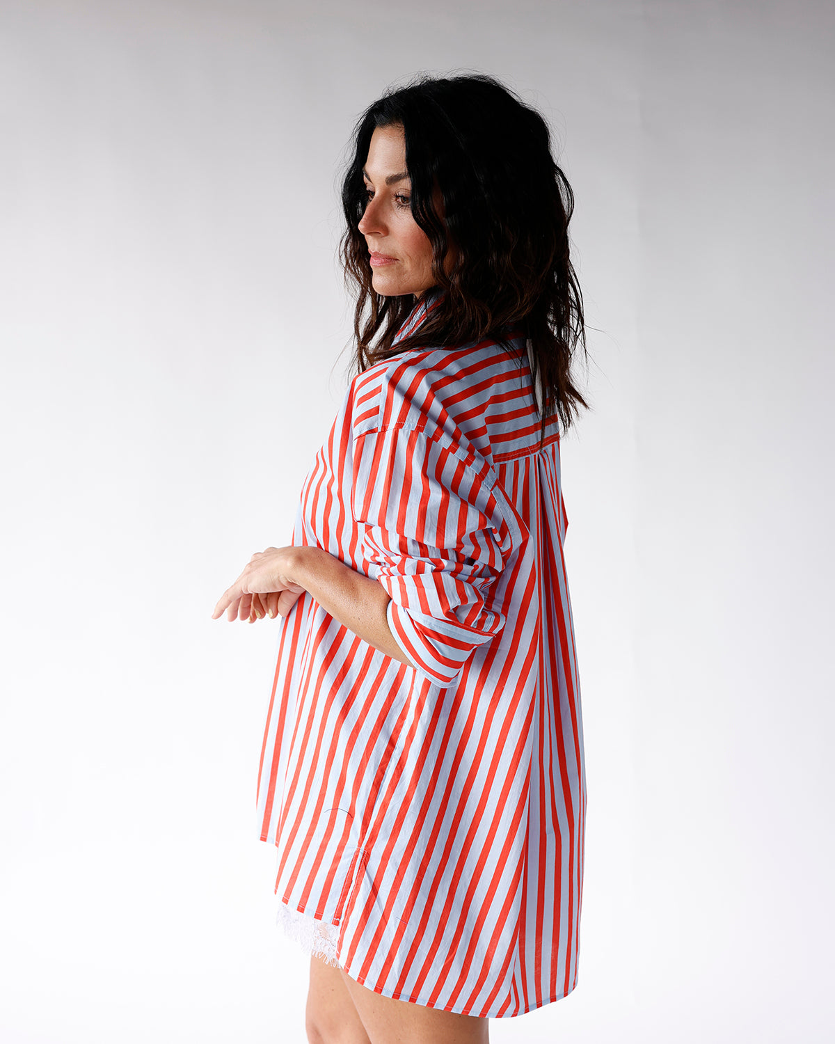 SWEET STRIPED BUTTON UP