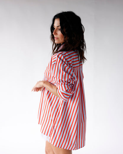 SWEET STRIPED BUTTON UP