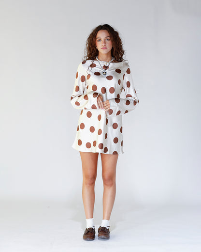 FREE PEOPLE TIGRE PRINTED MINI DRESS X TEA COMBO