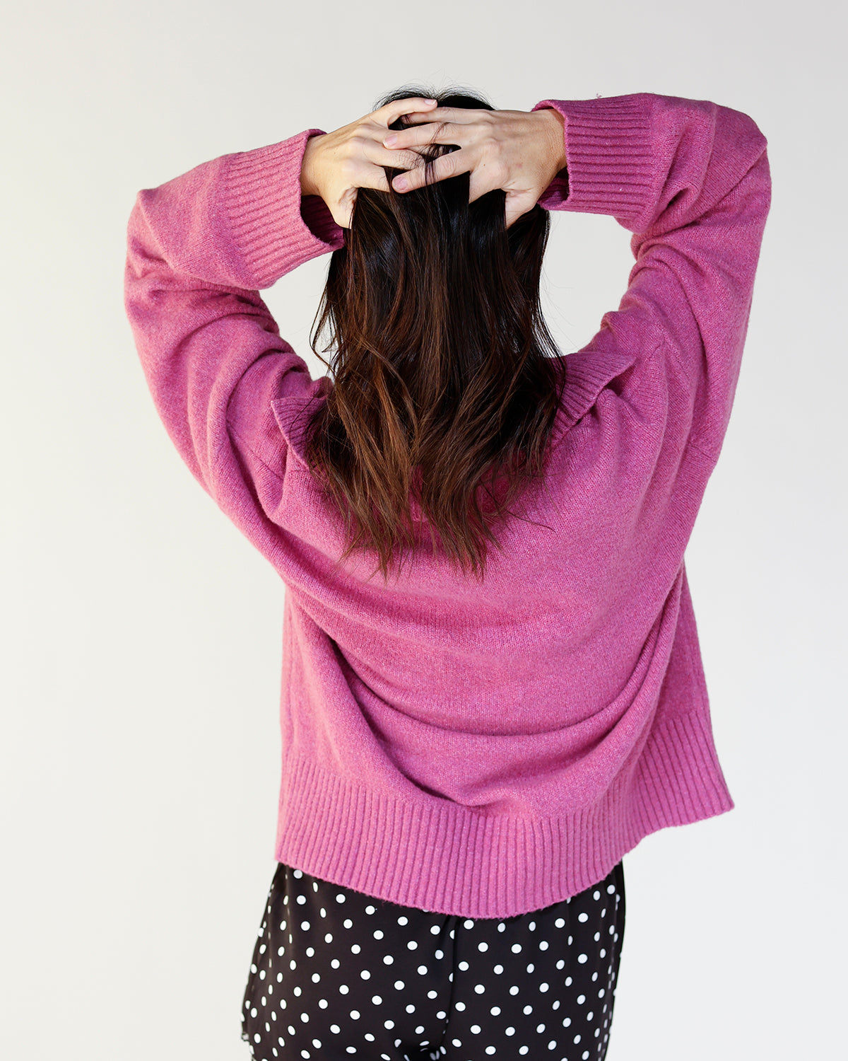 FREE PEOPLE TRADING UP POLO X MAGENTA HAZE MELANGE