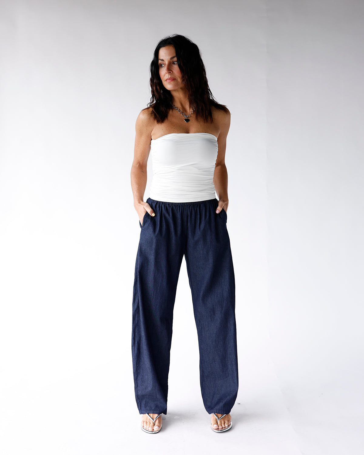 EASY LUXE PANTS X NAVY