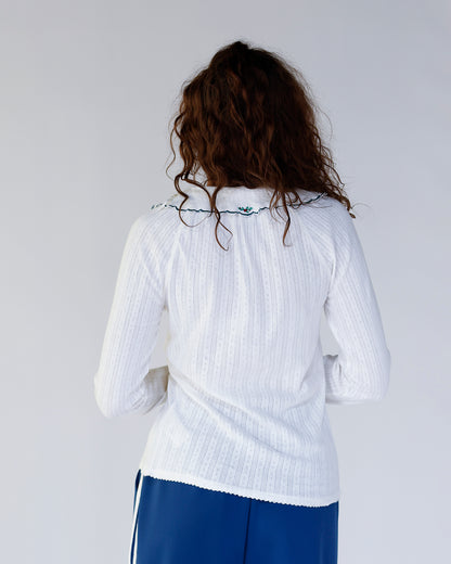 FREE PEOPLE JUNIPER LONG SLEEVE CARDI X IVORY