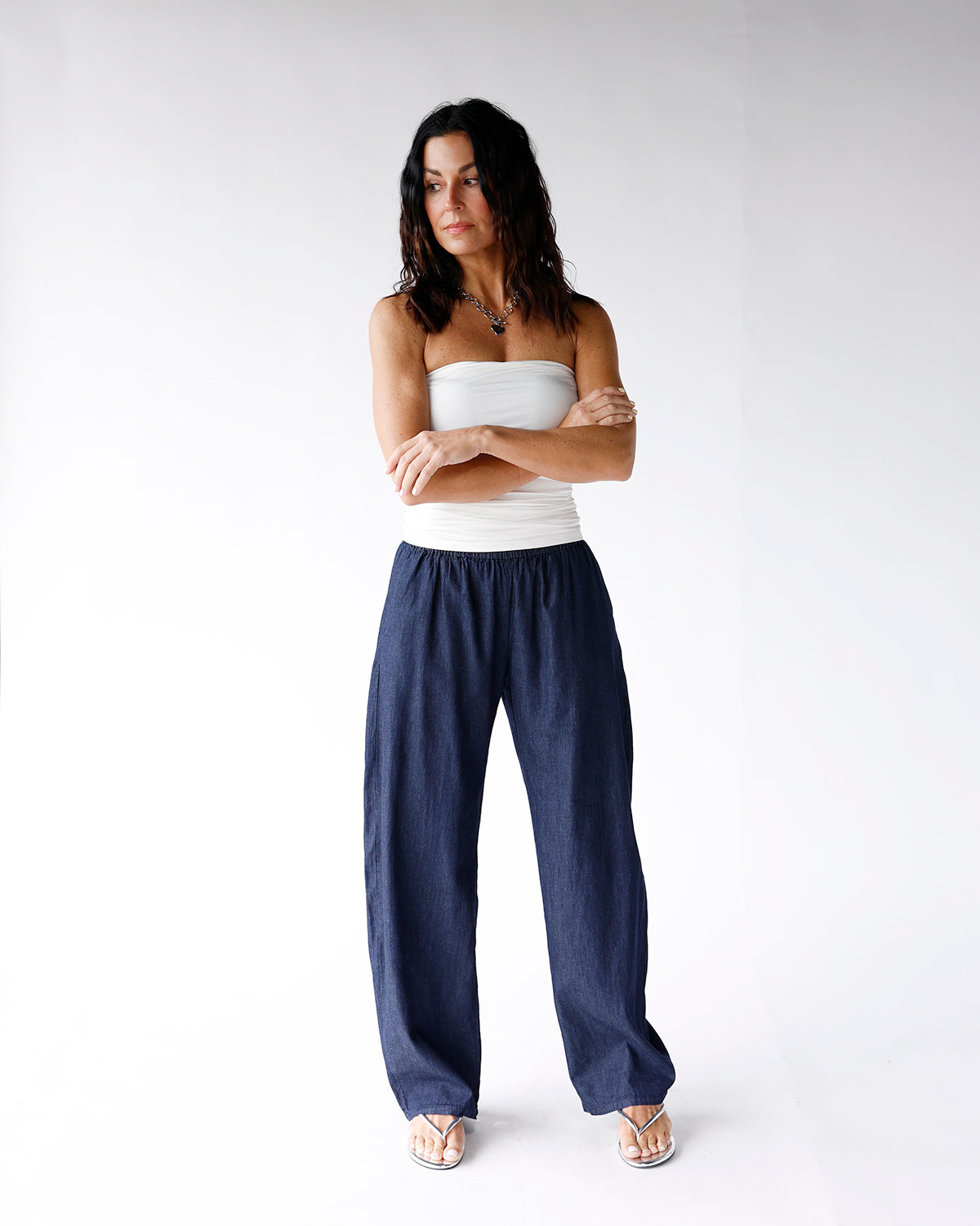 EASY LUXE PANTS X NAVY