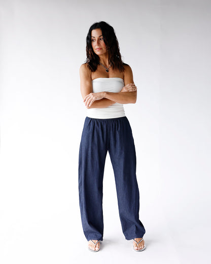 EASY LUXE PANTS X NAVY