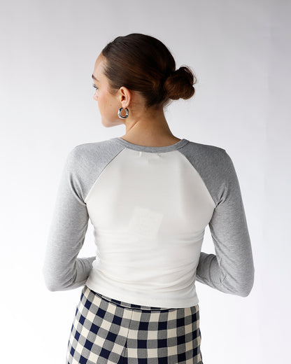 STARLIGHT RAGLAN TOP X GREY