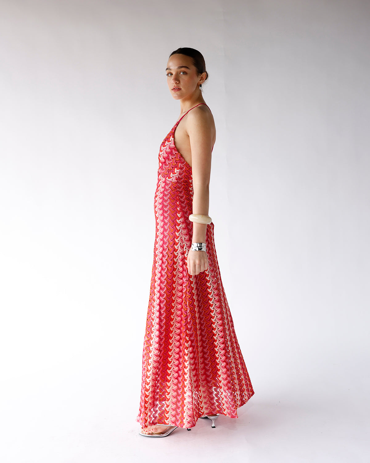 CHERRY WINE CROCHET MAXI DRESS