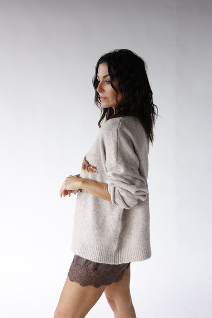 COASTAL CATCH SWEATER X OATMEAL