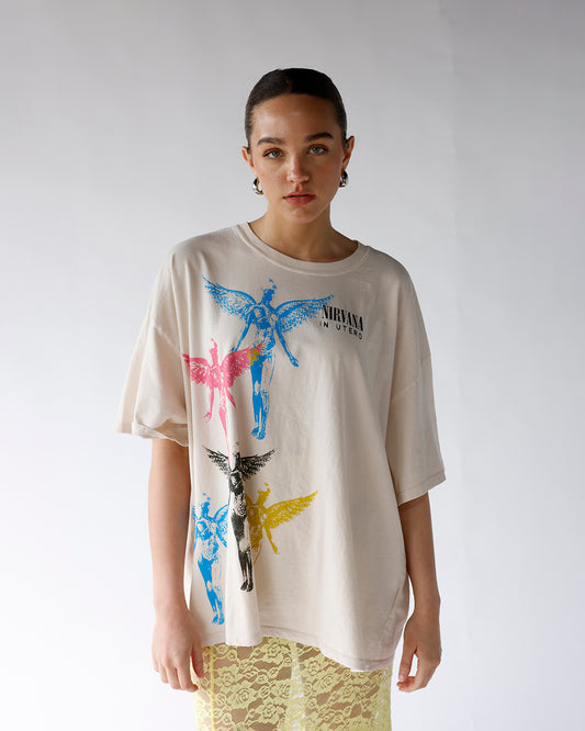 cream daydreamer la nirvana graphic tee