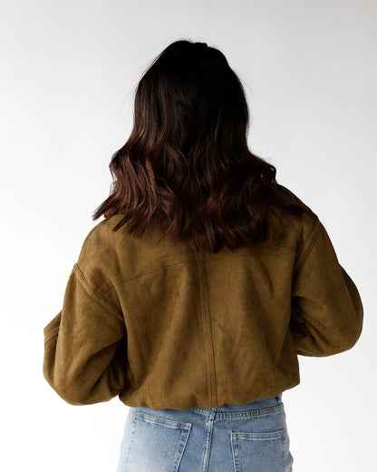 CHARLIE TEDDY LINED BOMBER JACKET