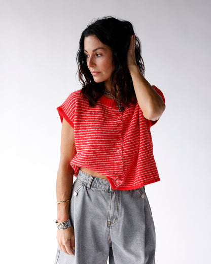 DAYDREAMIN' CARDI 2.0 X RED STRIPE