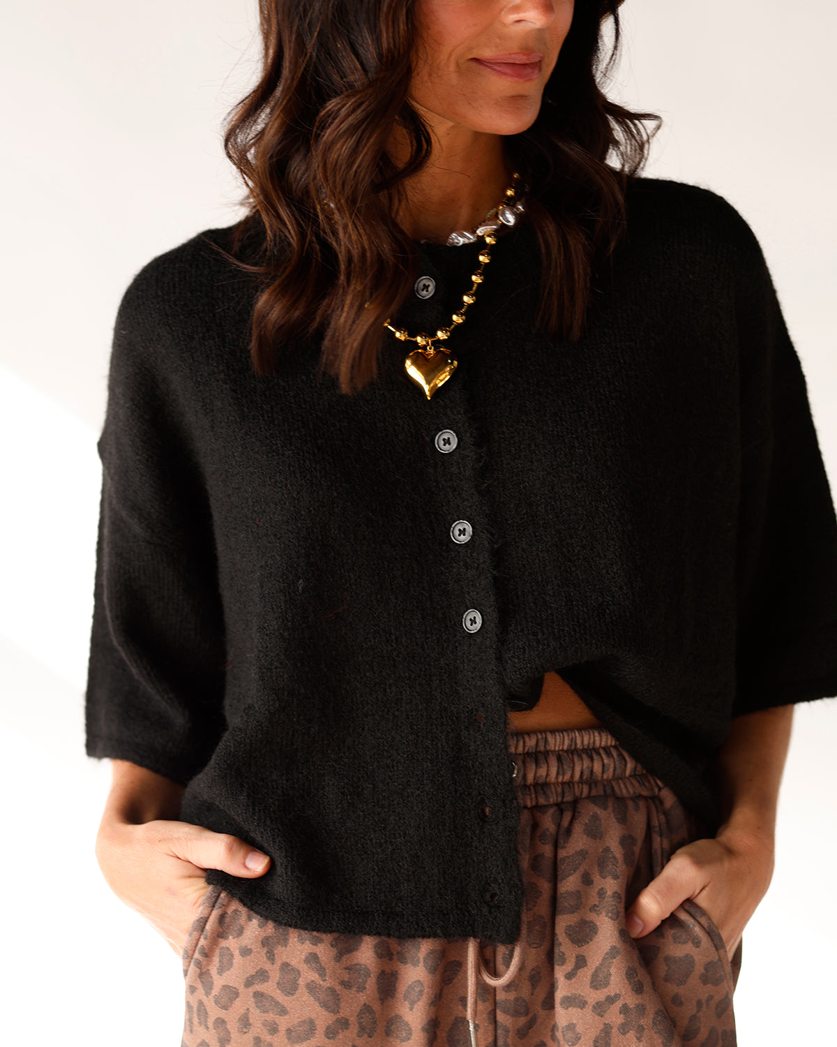 CLOUDY DAY CARDI X BLACK