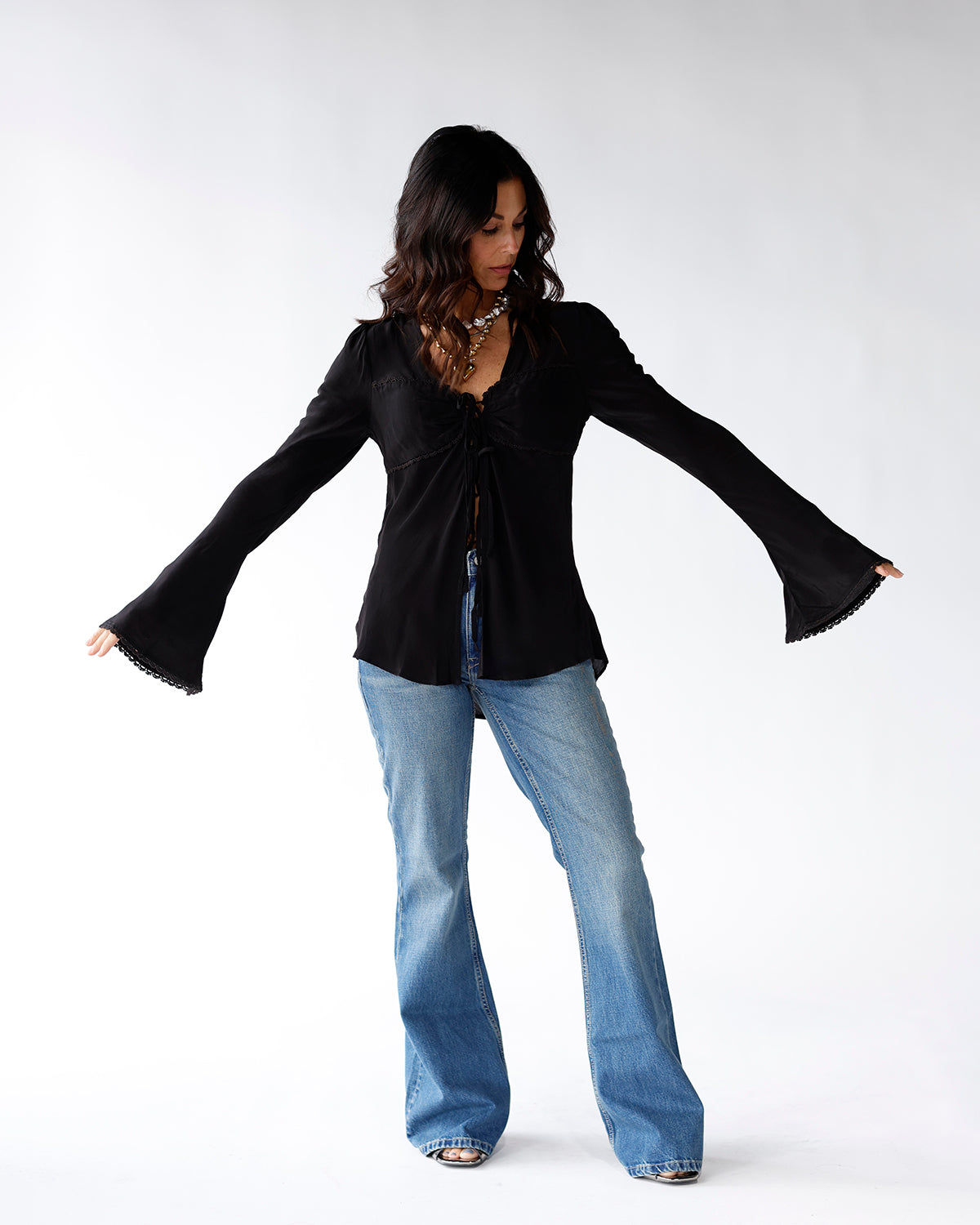 FREE PEOPLE BALI ARIEL TOP X BLACK