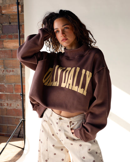 DILLY DALLY MOCK NECK SWEATSHIRT
