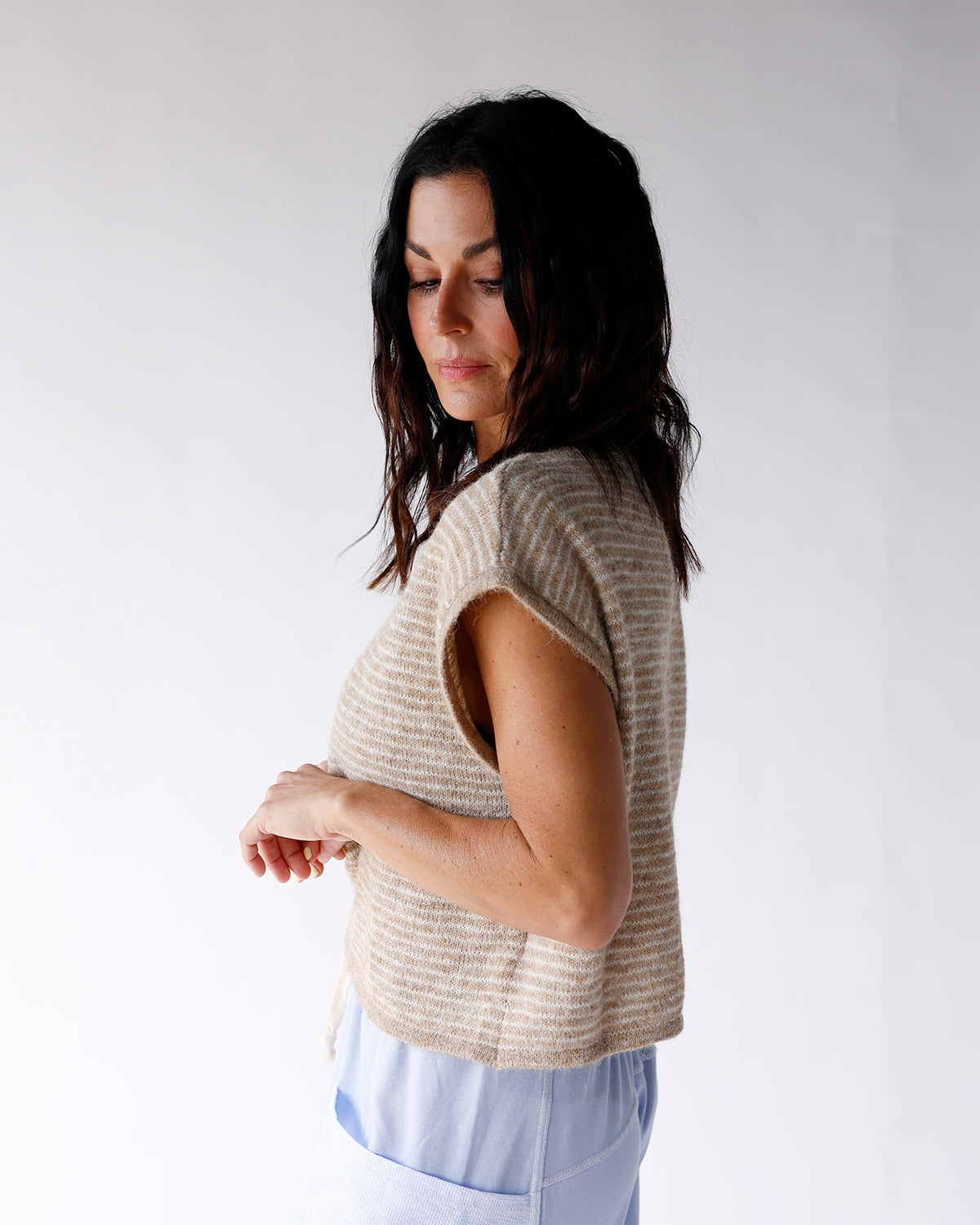 DAYDREAMIN' CARDI 2.0 X BROWN STRIPE