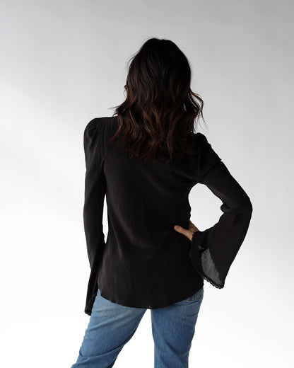 FREE PEOPLE BALI ARIEL TOP X BLACK