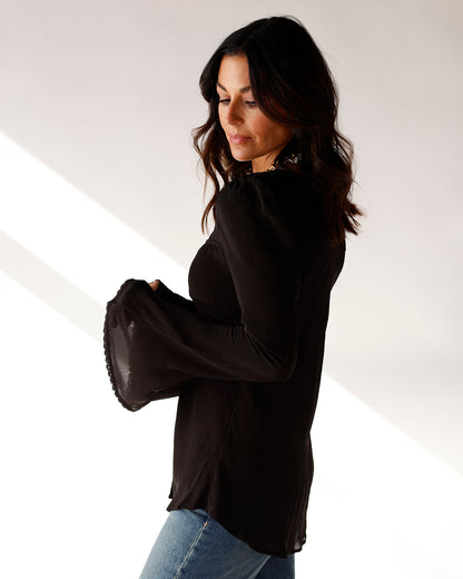 FREE PEOPLE BALI ARIEL TOP X BLACK