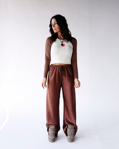 STARLIGHT RAGLAN TOP X BROWN