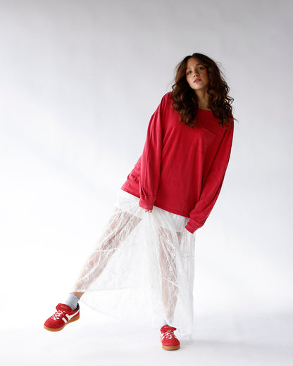 WINTER BERRY LONG SLEEVE TOP