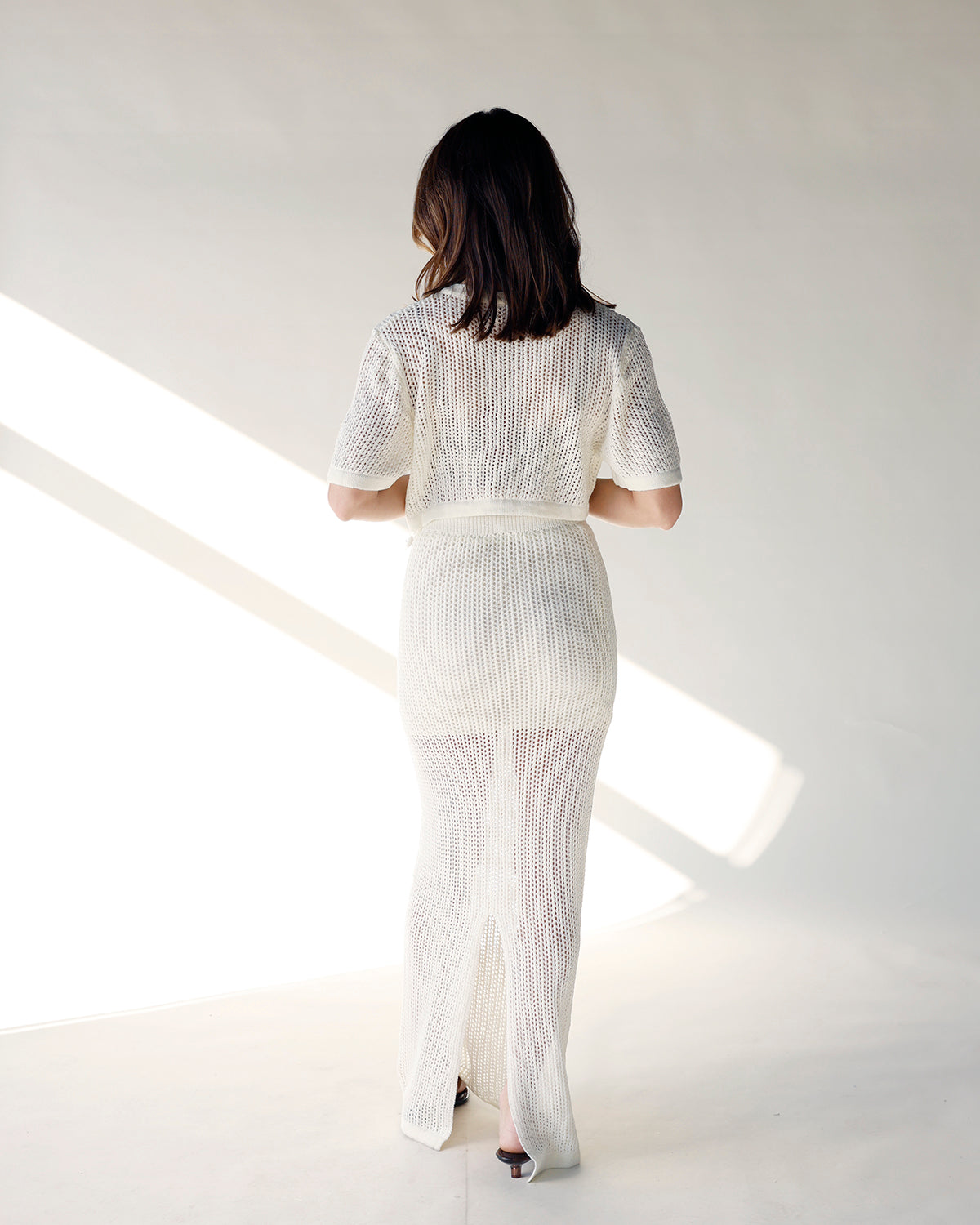 DREAM VACATION CROCHET TOP & MAXI SKIRT SET