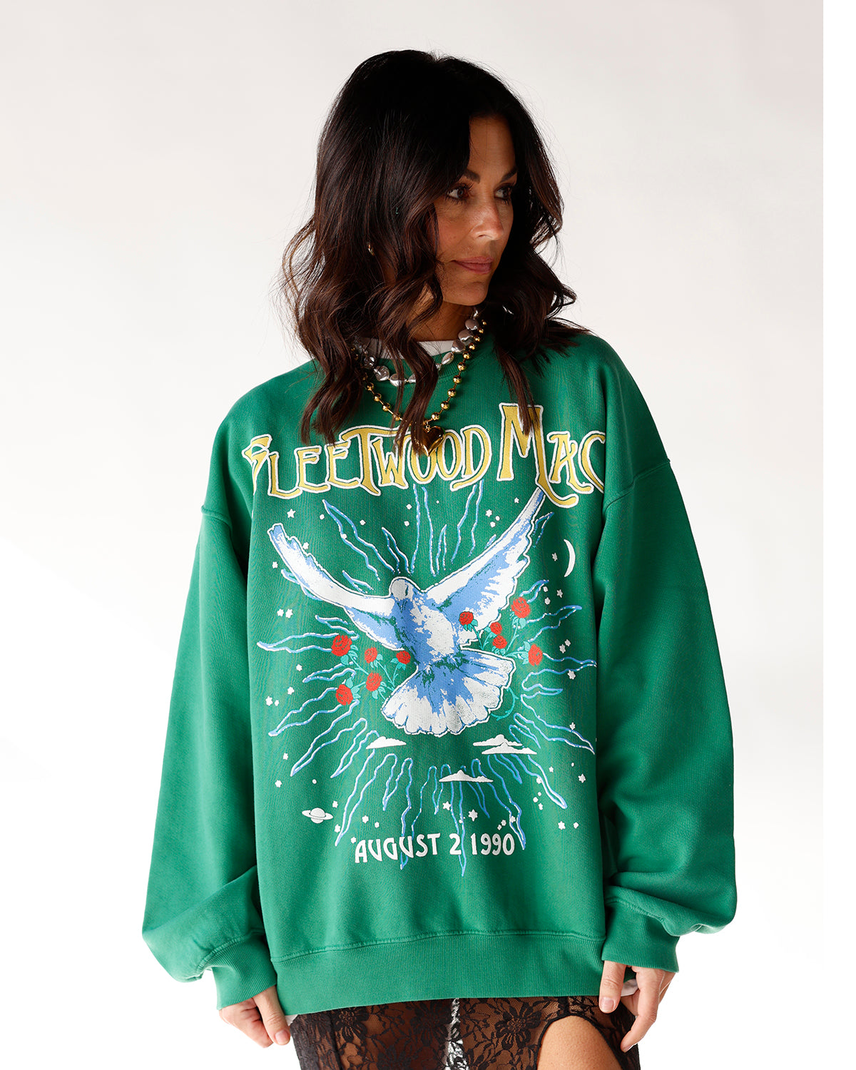 graphic sweatshirt fleetwood mac holiday sweatshirt 