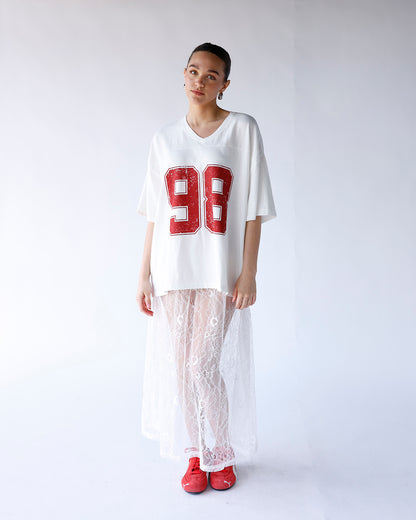 GOLDEN HOUR VARSITY TEE X WHITE