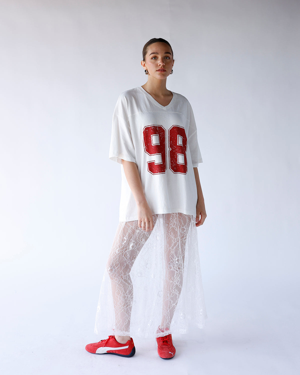 GOLDEN HOUR VARSITY TEE X WHITE