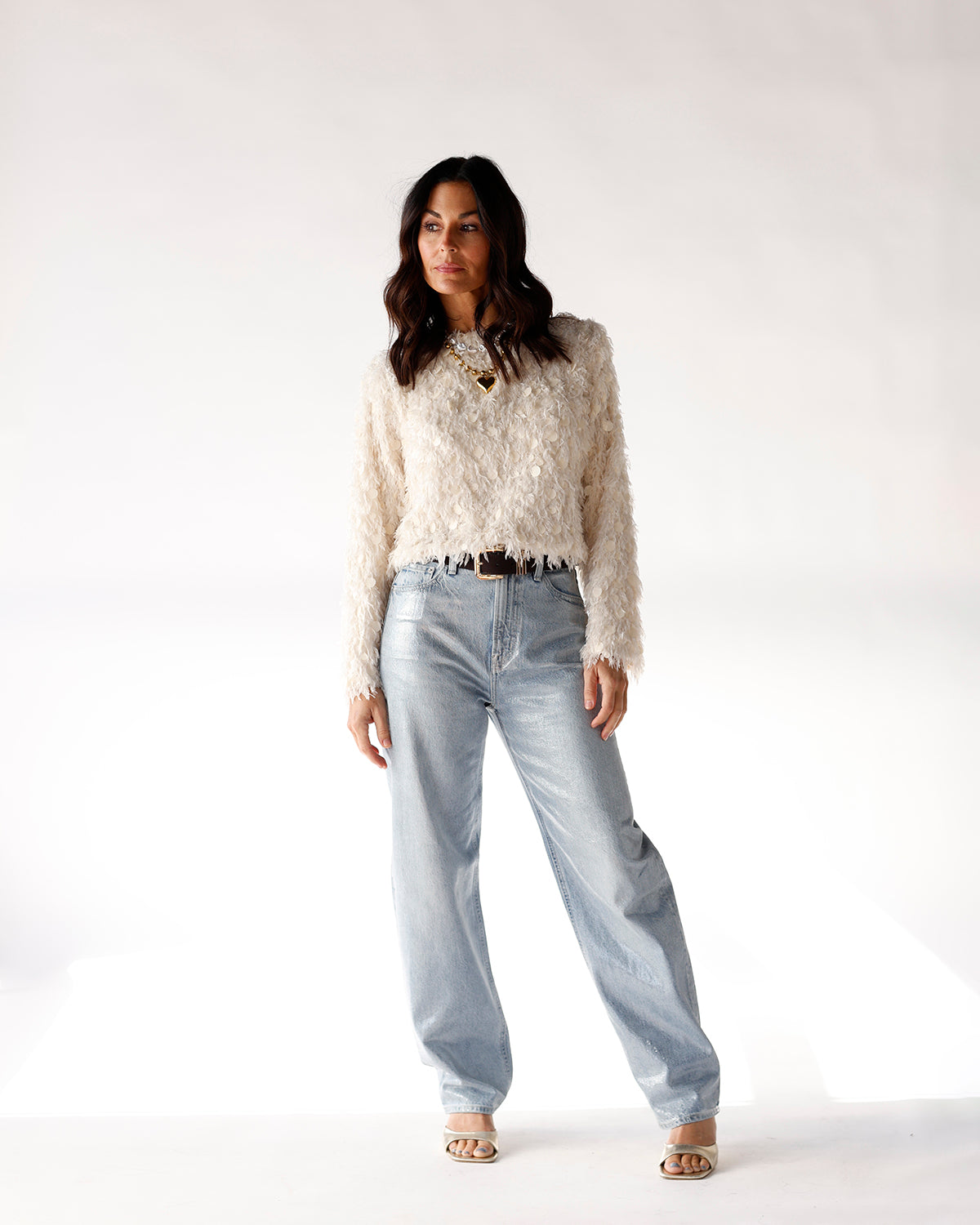 SNOW DAY FUZZY SWEATER