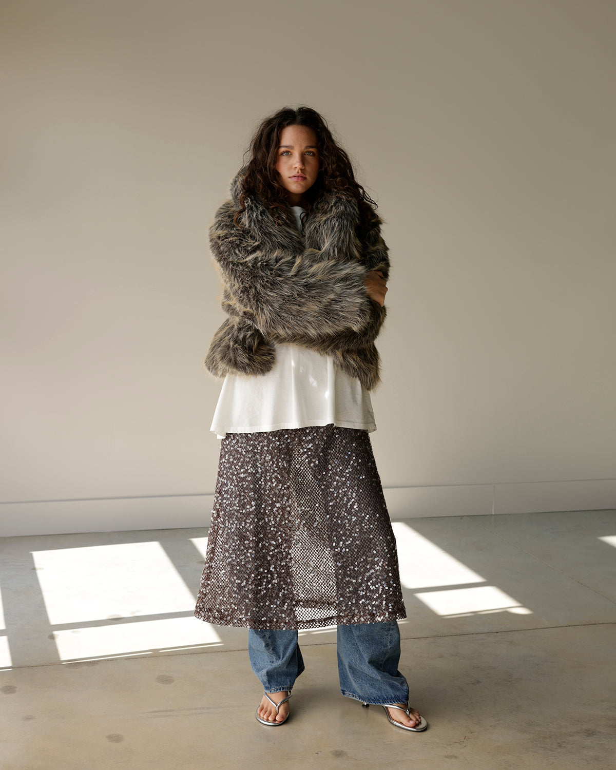 FURGALICIOUS FAUX FUR COAT