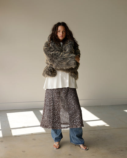 FURGALICIOUS FAUX FUR COAT