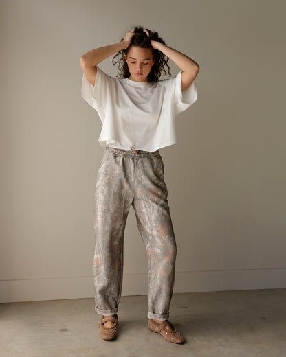 DAYDREAMER LA WHITE CROPPED VINTAGE TEE