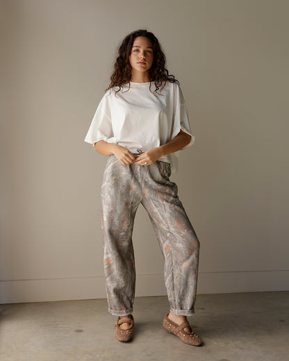 DAYDREAMER LA WHITE CROPPED VINTAGE TEE