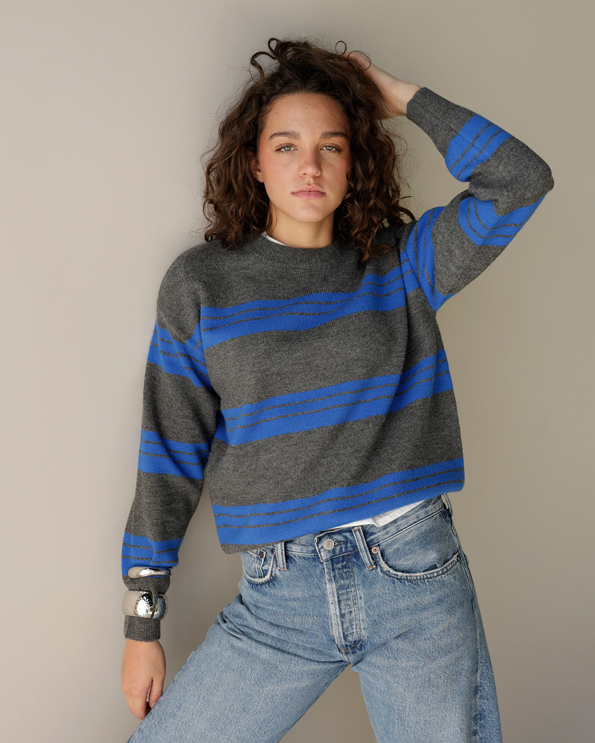 MR. ROGERS NEIGHBORHOOD STRIPE SWEATER