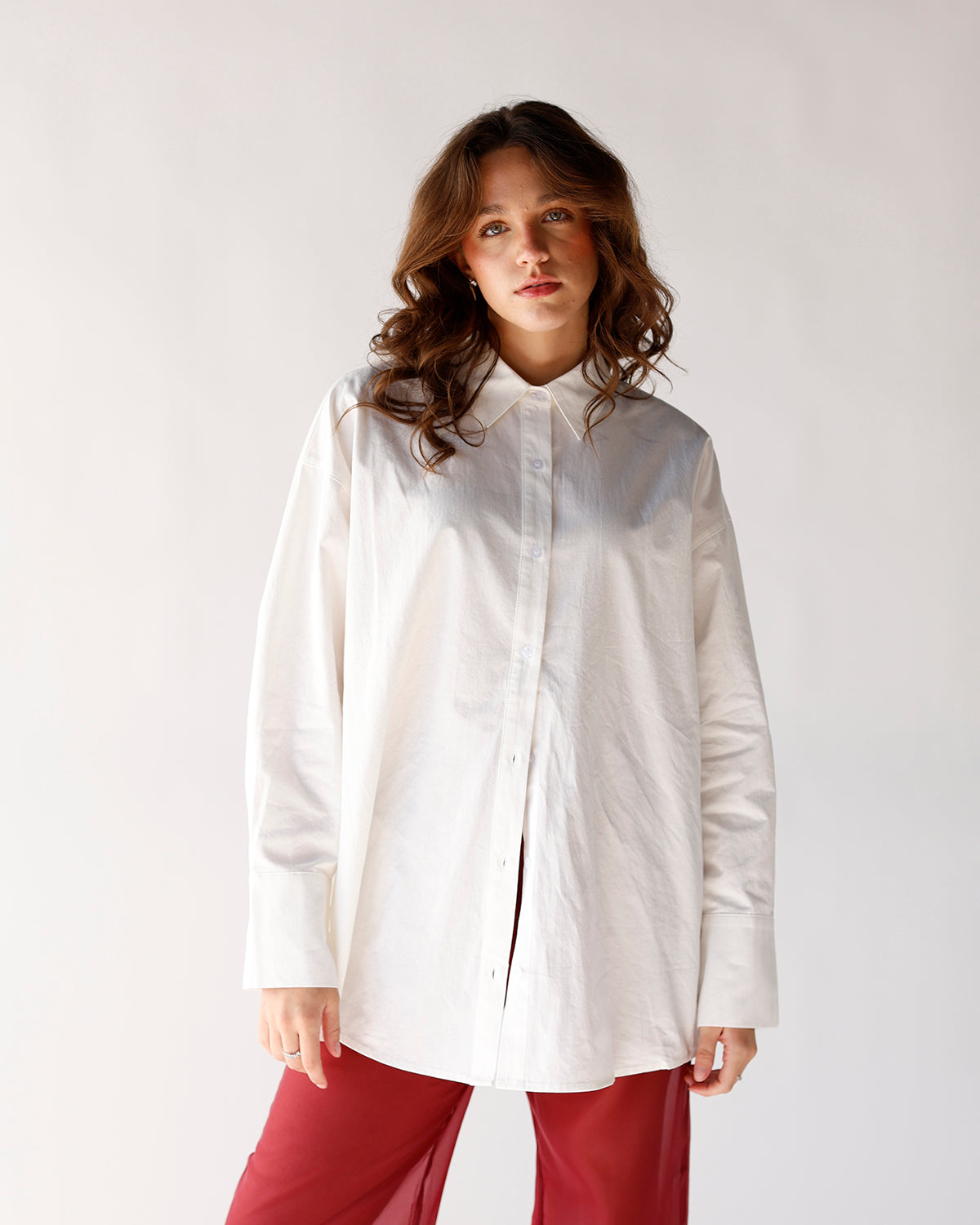 white button up holiday top oversized button up blouse perfect white button up 