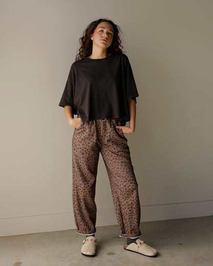 DAYDREAMER LA BLACK CROPPED VINTAGE TEE