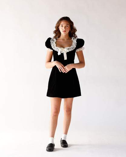 VELVET KISS MINI DRESS