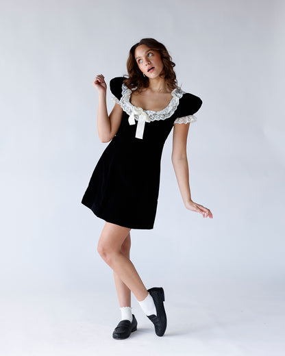 VELVET KISS MINI DRESS