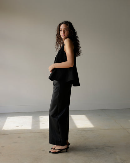 TORY BACK TO BUSINESS BLACK DRESSY TOP