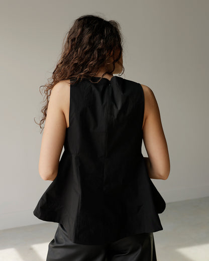 TORY BACK TO BUSINESS BLACK DRESSY TOP